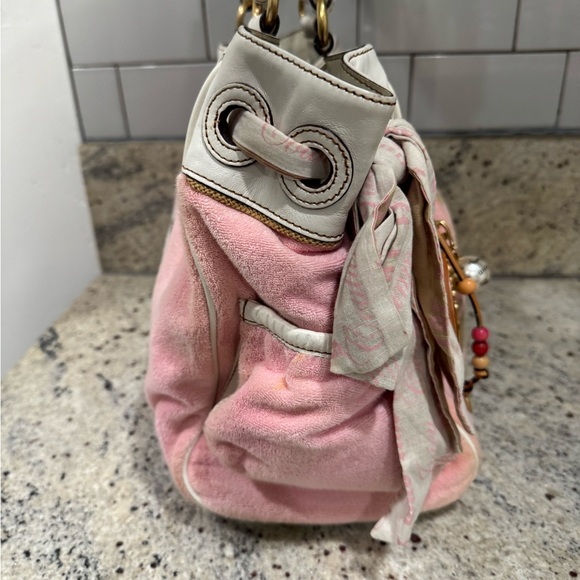 RARE Y2K JUICY COUTURE Daisy Terry Cotton Tote Handbag Vintage. - Picture 2 of 12